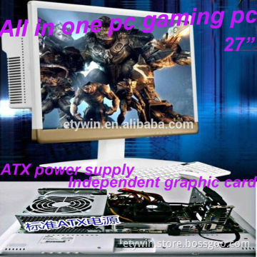 gaming computer all in one barebone pc 27"LED monitor all in one computer computadoras
